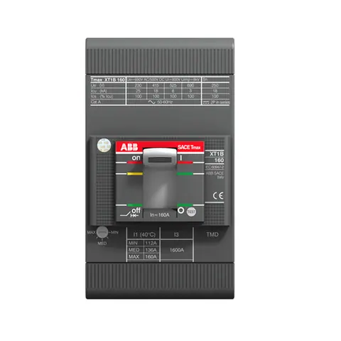 قاطع دائرة MCCB إيه بي بي Tmax XT1B 160، 3 أقطاب، 160 أمبير، وحدة حماية TMD — 1SDA066809R1