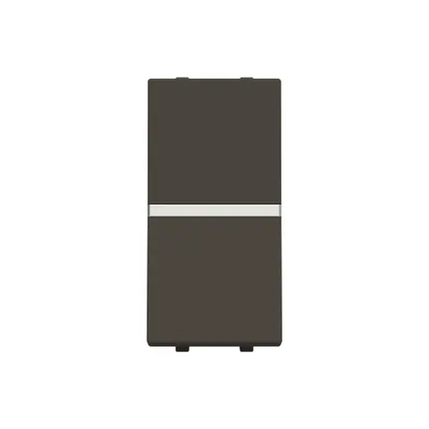 ABB Switch, Zenit, 1-gang, 1-way, SP, 20AX, small rocker, Anthracite — 2CLA210110B1801