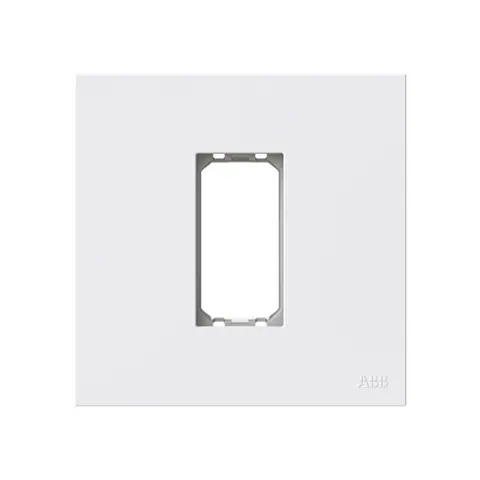 ABB Frame, Zenit, 1-gang, window 22x44, single, White — 2CLA217100B1101