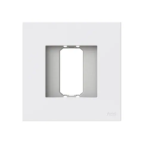 ABB Frame, Zenit, 1-gang, window 44x44, single, White — 2CLA217110B1101