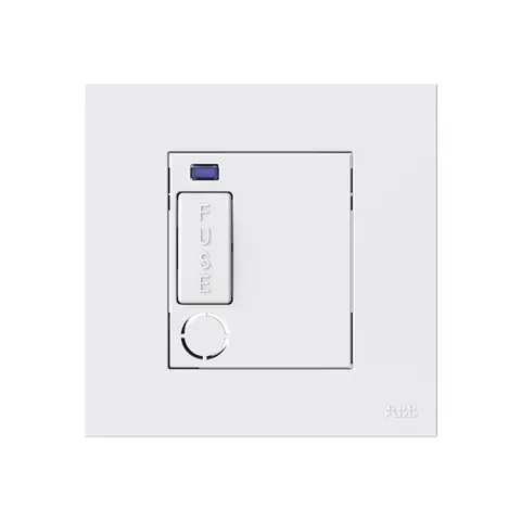 وحدة توصيل بمصهر إيه بي بي Zenit، 13 أمبير، مع مؤشر LED، مع مخرج سلك، أبيض — 2CLA230859B1101
