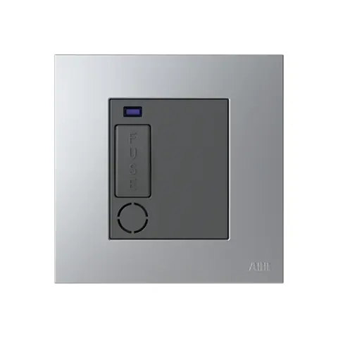 ABB Fused connection unit, Zenit, 13A, with LED indicator, with flex outlet, Silver — 2CLA230859B1301