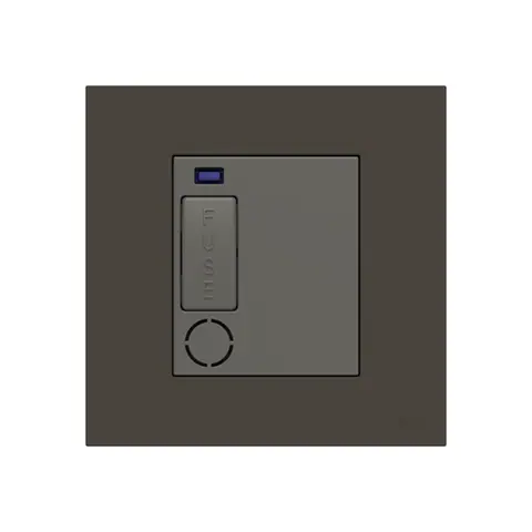 ABB Fused connection unit, Zenit, 13A, with LED indicator, with flex outlet, Anthracite — 2CLA230859B1801