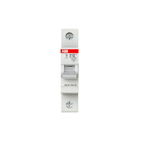 ABB Miniature circuit breaker (MCB), SJ200, 1P, 16A, C curve, 6kA — 2TAZ141100R0164