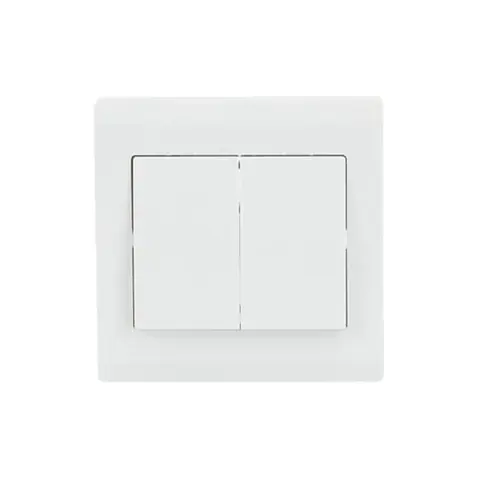 ABB Switch, Inora BL102, 2-gang, 1-way, 10AX — 2TCZ171003R0030