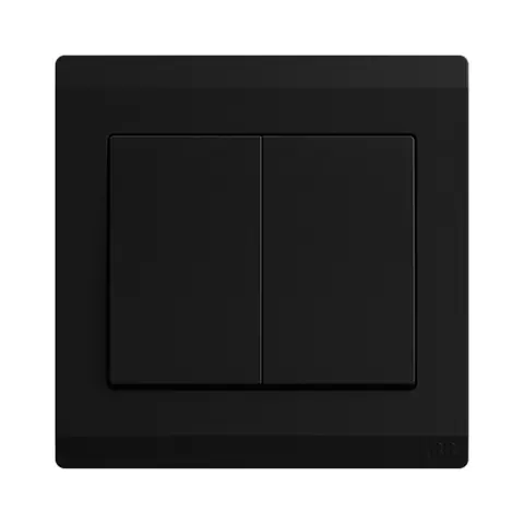 ABB Switch, Inora BL102-885, 2-gang, 1-way, 10AX — 2TCZ171003R4430