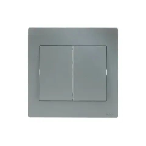 مفتاح كهربائي إيه بي بي Inora BL106-G، وحدتان، ثنائي الاتجاه، 10AX — 2TCZ171004R2230