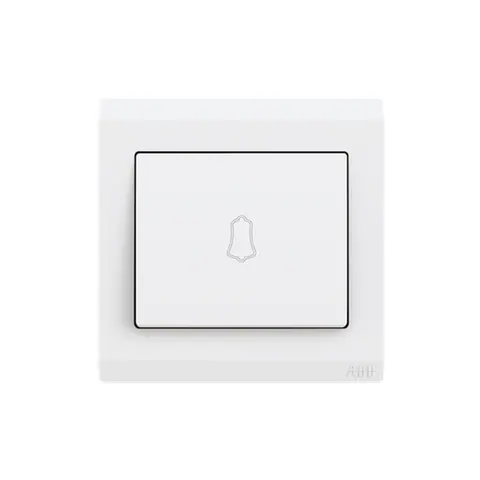 مفتاح ضاغط إيه بي بي Inora BL429، وحدة واحدة، أحادي الاتجاه، 10 أمبير، برمز الجرس — 2TCZ171011R0030