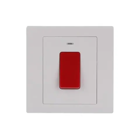 مفتاح كهربائي إيه بي بي Inora BL176، وحدة واحدة، أحادي الاتجاه، ثنائي القطب DP، 32 أمبير، مع مؤشر نيون — 2TCZ171013R0090