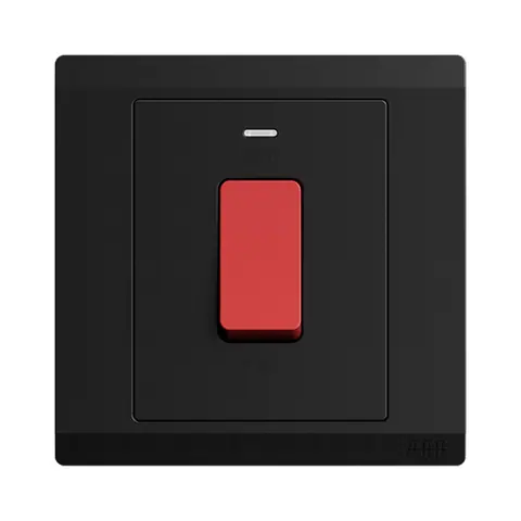 ABB Switch, Inora BL176-885, 1-gang, 1-way, DP, 32A, with Neon indicator — 2TCZ171013R4490