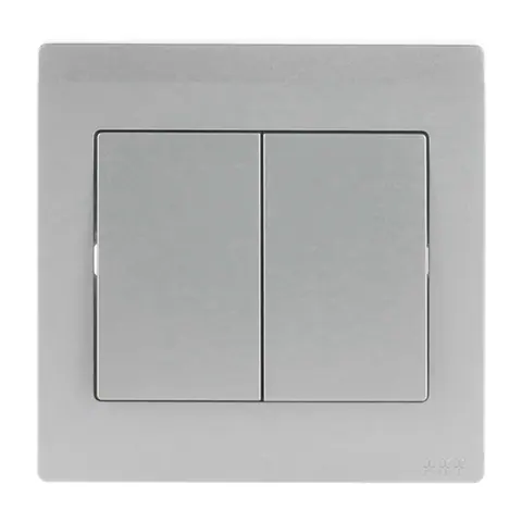 مفتاح كهربائي إيه بي بي Inora BL114-G، وحدتان، أحادي الاتجاه، 20AX — 2TCZ171016R2270