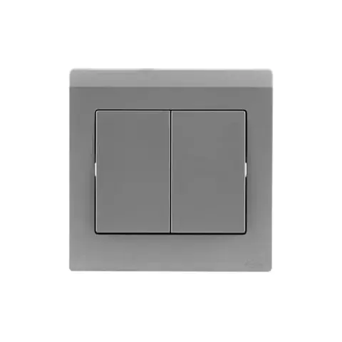 ABB Switch, Inora BL115-G, 2-gang, 2-way, 20AX — 2TCZ171017R2270