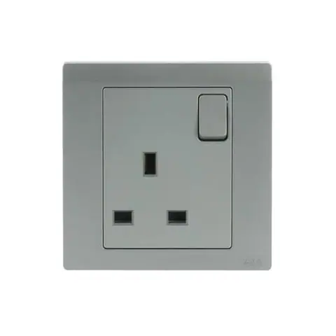 مقبس بمفتاح بريطاني إيه بي بي Inora BL237-G، وحدة واحدة، ثنائي القطب DP، 13 أمبير — 2TCZ172095R2240