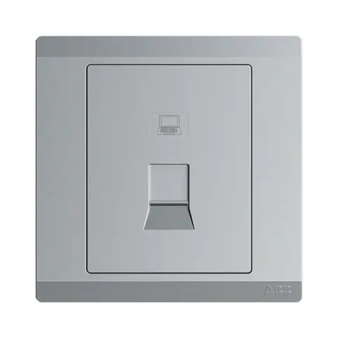 ABB RJ45 data outlet, Inora BL333-G, 1-gang, Cat 6 — 2TCZ173008R2210