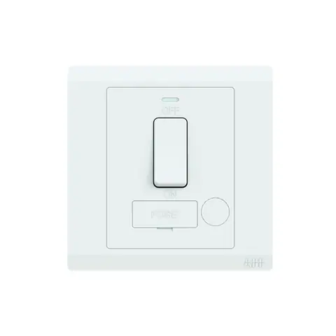 ABB Switched fused connection unit, Inora BL507, 1-gang, 13A, with Neon indicator — 2TCZ175004R0040