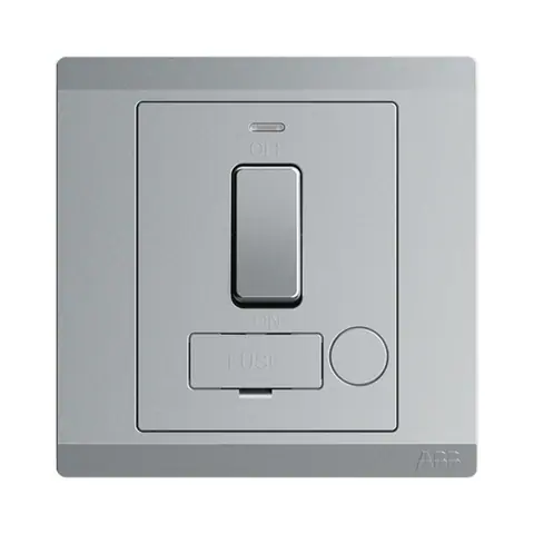 وحدة توصيل بمصهر مع مفتاح إيه بي بي Inora BL507-G، وحدة واحدة، 13 أمبير، مع مؤشر نيون — 2TCZ175004R2240