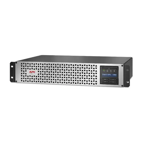 APC Smart-UPS, Line Interactive, 1000VA, Lithium-ion, Rack/Tower, 2U, 230V, 6x IEC C13 outlets, SmartConnect Port+SmartSlot, Short Depth, AVR, LCD — SMTL1000RMI2UC