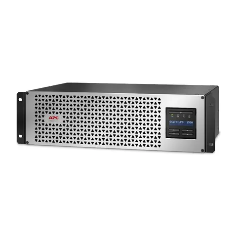 APC Smart-UPS, Line Interactive, 1500VA, Lithium-ion, Rackmount 3U, 230V, 6x IEC C13 outlets, SmartConnect Port+SmartSlot, Short Depth, AVR, LCD — SMTL1500RMI3UC