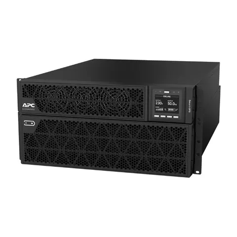 APC Smart-UPS On-Line, 8kVA/8kW, Rack/Tower, 230V, 2x IEC C13+1x IEC C19+Hard wire 3-wire (H+N+E) outlets, Network Card, W/O rail kit — SRTG8KXLI