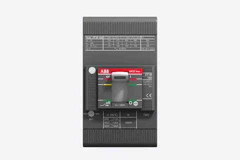 ABB Moulded case circuit breaker (MCCB), Tmax XT1B 160, 3P, 20A, TMD trip unit — 1SDA066800R1