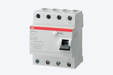 ABB Residual current circuit breaker (RCCB), FH200, 25A, AC type, 30mA — 2CSF204066R1250