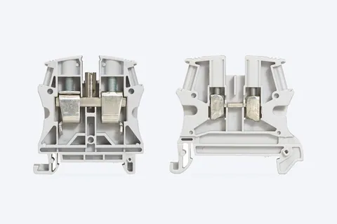 Examples of Terminal blocks & DIN rails listed in the catalogue