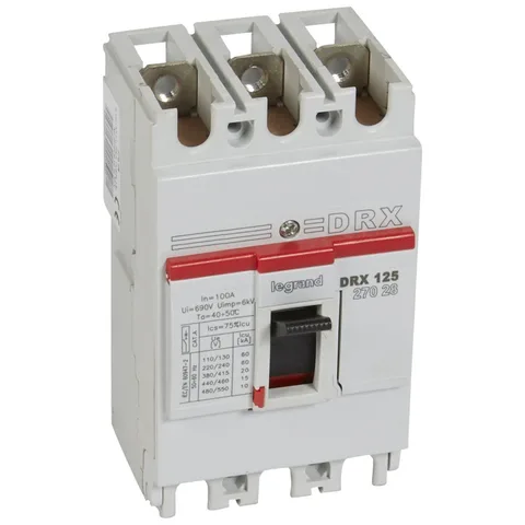 Legrand MCCB DRX 100N 3P 100A 20KA — 0 270 28