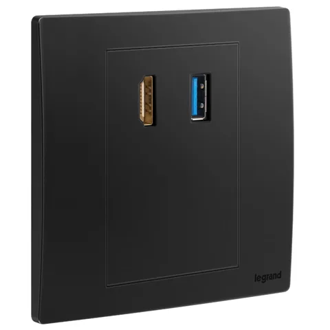 مقبس بيانات HDMI / USB ليجراند ماليا سينسز، أسود مطفي — 2 810 21MB