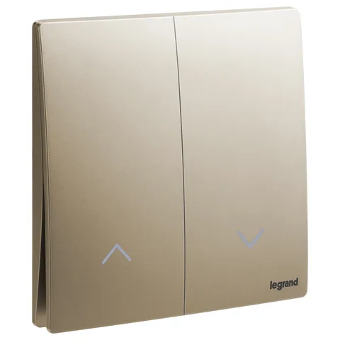 Legrand Mallia Senses — Roller blind controls, Dark Bronze — 2 810 47DB