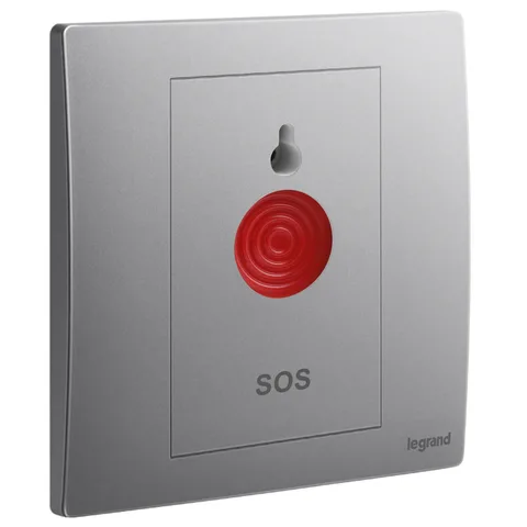 Legrand Mallia Senses — Panic buttons, Dark Silver — 2 810 49DS
