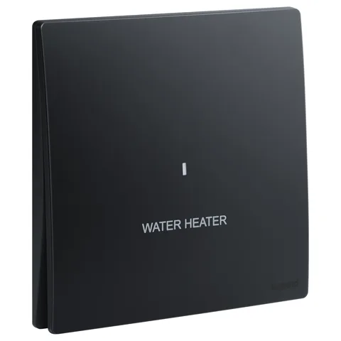 Legrand Mallia Senses — Water Heater, Matt Black — 2 810 62MB