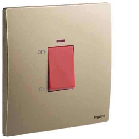 Legrand Mallia Senses — 45A DP Switch Neon, Dark Bronze — 2 810 71DB