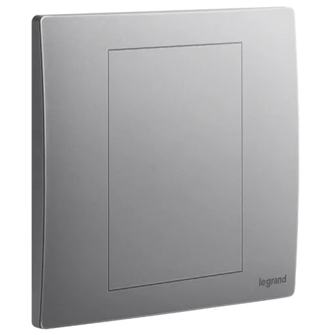 Legrand Mallia Senses — Blanking plates — 1-gang, Dark Silver — 2 811 90DS