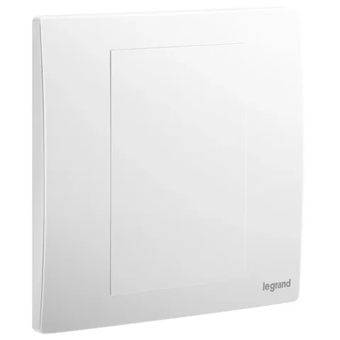 Legrand Mallia Senses — Blanking plates — 1-gang, Matt White — 2 811 90MW