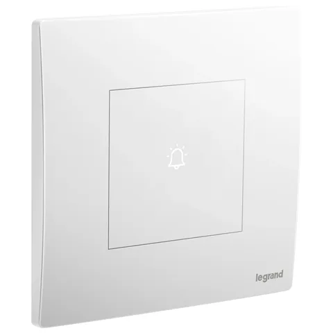 Legrand Mallia Senses — Touch bell pushes 6 AX- 250 V~, Matt White — 2 812 40MW
