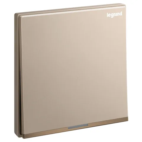 Legrand Galion — Double pole switches 20 A - 250 V± — 1 gang – 1-way – with earth, Rose Gold — 2 824 08-C1