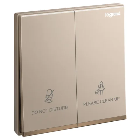Legrand Galion — Hotel guest room indicators — DND/CUR control units for guest room, Rose Gold — 2 824 16-C1