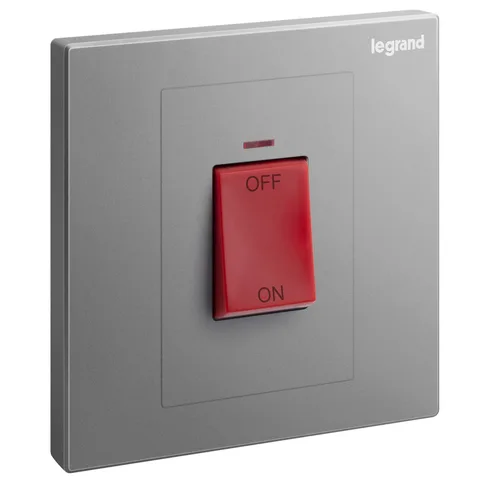 Legrand Galion — Bell Push, Dark Silver — 2 824 27-C3