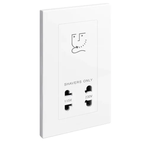 Legrand Galion — Shaver sockets, White — 2 824 39