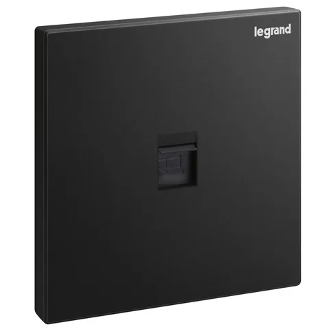 Legrand Galion — Data sockets — RJ 45 Cat.6 UTP, Matt Black — 2 824 61-C