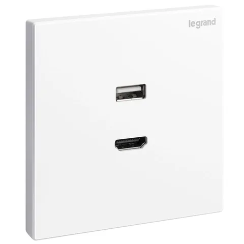 مقبس بيانات HDMI / USB ليجراند جاليون، أبيض — 2 824 48