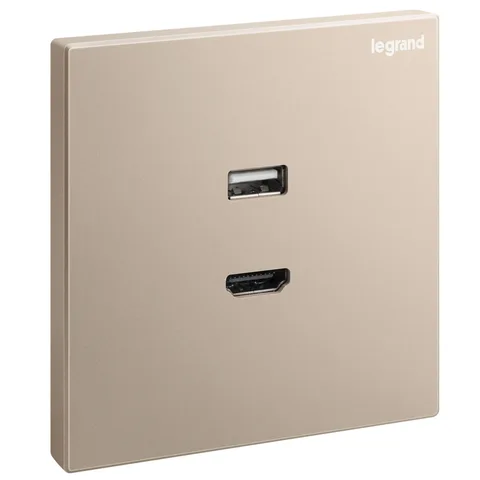 Legrand Galion — USB and HDMI data sockets, Rose Gold — 2 824 48-C1