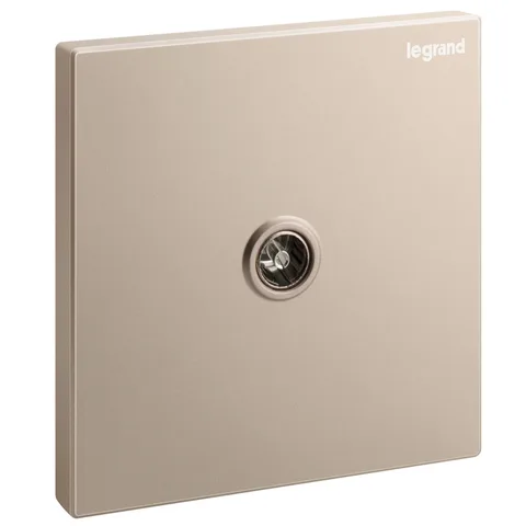 Legrand Galion TV socket, female 9.5 mm connector, Rose Gold — 2 824 57-C1
