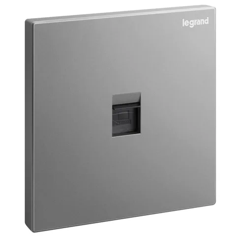 Legrand Galion — Data sockets — RJ 45 Cat.6 UTP, Dark Silver — 2 824 61-C3