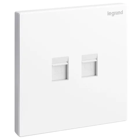 Legrand Galion — Data sockets — Double RJ 45 Cat.6 UTP, White — 2 824 63