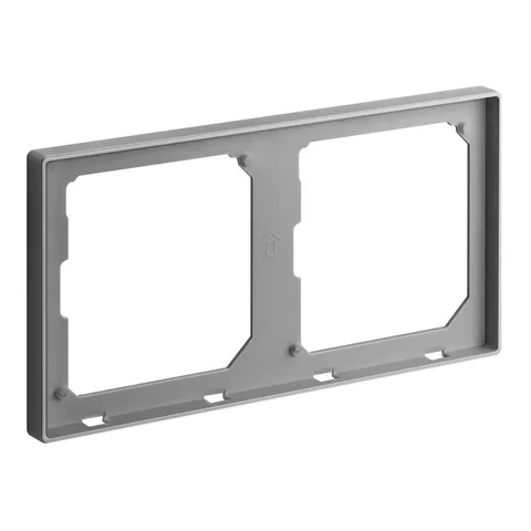 Legrand Galion — Frames for multi gang installation — 2 gang frame, Dark Silver — 2 824 72-C3