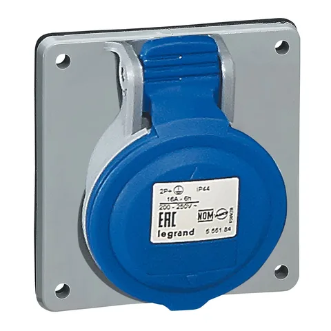 مقبس صناعي ليجراند، 2P+E، 16 أمبير، IP44 — 5 551 84