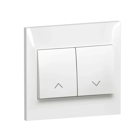 Legrand Belanko S — 2G 1Way Push button 6A, White — 6 176 16