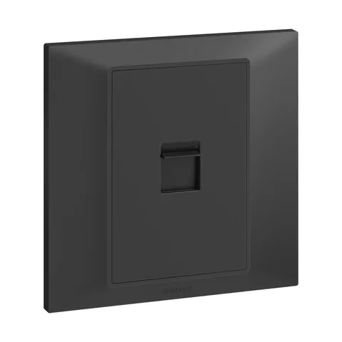 Legrand Belanko S — 1 gang - single Keystone adaptor, Anthracite — 6 177 17