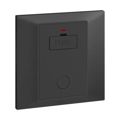 Legrand Belanko S — Fused connection units 13A switched + neon + cord outlet, Anthracite — 6 177 60